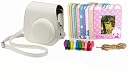 for Fujifilm Instax Mini 11 & Mini 12 Instant Camera Premium Carry Bag with Magnet & Bunting (White) gallery image