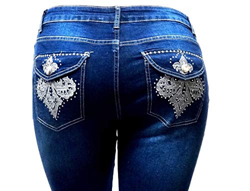 L’square/Jack David/Be By Hailey Dark Blue Women's Plus Size Denim Jeans Stretch Bootcut/Skinny Pants3