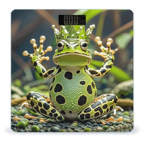Báscula Digital de Baño Crown Frog con Pantalla LCD Clara miniatura 1