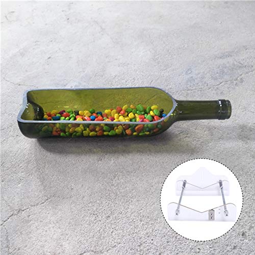 HEALLILY Cortador de Garrafas Cortador de Vidro de Metal Cortador de Garrafas Quadrado Ferramenta de