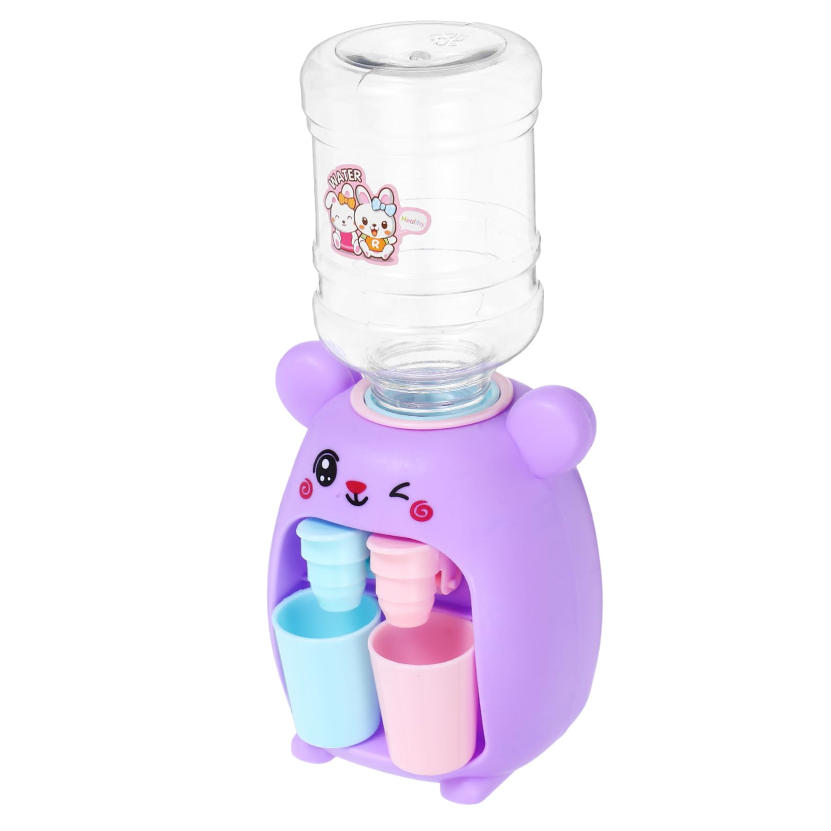 SUPVOX Mini Water Dispenser Toy Kids Pretend Play Drink Machine Animal