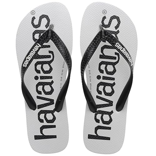 Havaianas - Top Logomanía, Chanclas Cómodas, Duraderas y Ligeras, Suela con Logo en Grande, Adultos Unisex