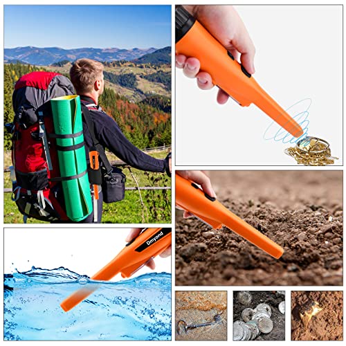 Dmyond Metal Detector Pinpointer, IP66 Waterproof Handheld Pin Pointer Wand with LED Screen, Hight Sensitivity 3 Modes Pinpointing Finder Probeor Gold, Coins, Detecting Accessories for Adults, Kids - Thumbnail 7