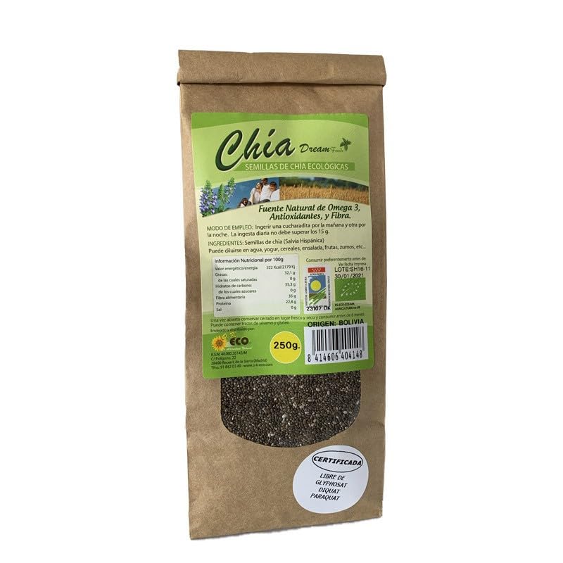 Semillas De Chia Bio 250 G Dream Foods
