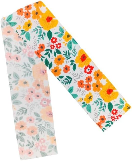 40 x Cotton Patchwork Fabric Squares Bundle 6.5 x 50 cm Floral Pattern and Polka Dot Assorted Fabrics Per Metre for Sewing Patchwork Sewing Cloths DIY Artcraft