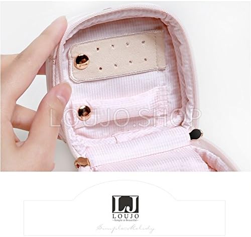 【LOUJO】 レディースポーチ アクセサリーポーチ ジュエリーポーチ ミニポーチ スクエア ケース 刺繍 携帯用 出張 旅行 安カワ インテリア雑貨