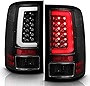ACANII - For 2007-2013 GMC Sierra 1500 2500HD 3500HD Black Housing LED Light Tube Tail Lights Brake Lamps Set Left+Right