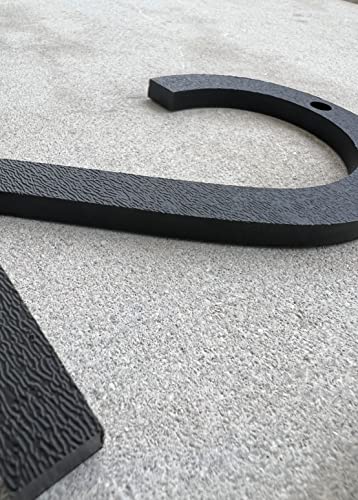 Pearl Sign Co. Black 8" Floating House Address Number 2, Large Modern Style #TOP6