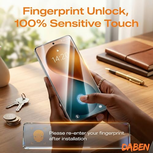 Image of DABEN (2 Pack) Align-X for Samsung Galaxy S26 Ultra Screen Protector - Military-Grade Protection, 10H+ Tempered Glass, Auto-Alignment Tray, Case Friendly