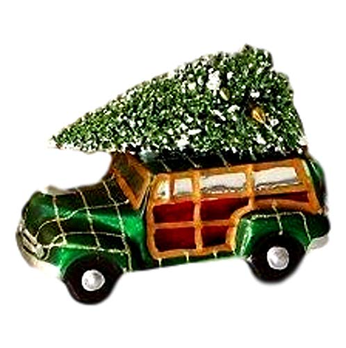Raz Imports Christmas Car And Truck Glass Ornaments, Set Of 2 - Red And Green #TOP4