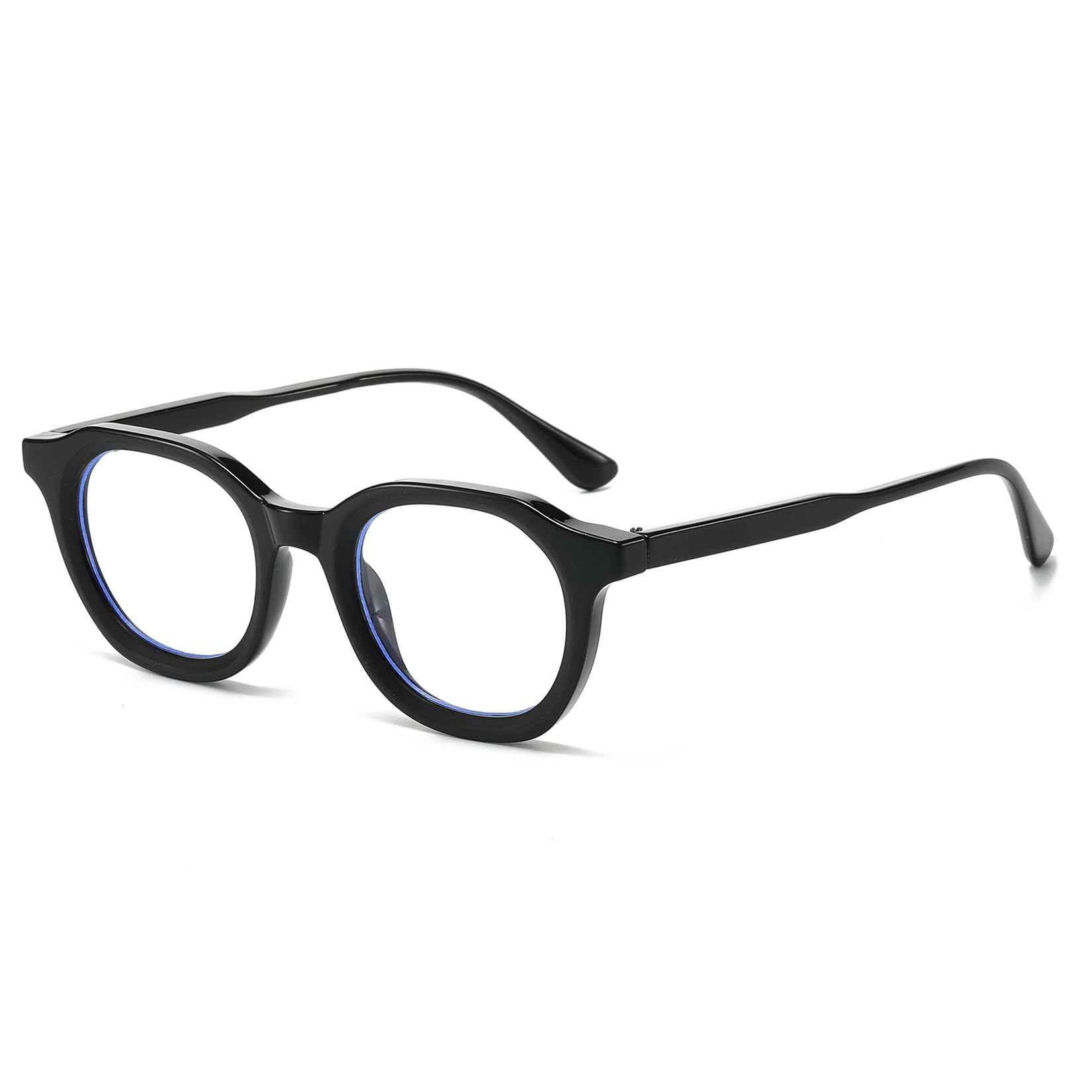 JCTAIFOO Vintage Runde Sonnenbrille Damen Herren Retro Ovale Sonnenbrille Trendy Getönte Brillen