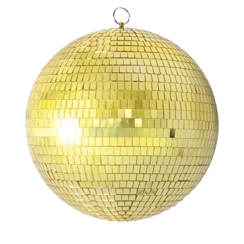 P'tit Clown - 24284 - Boule à Facettes - Ø 30 cm - Indispensable pour Vos Soirées Disco ! - Polystyrène - Or