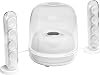 Harman Kardon SoundSticks 4 Wireless Bluetooth Speaker/with Subwoofer/Powered by Power Cable / 3.5mm Analog Input/White / HKSOUNDSTICK4WHTJN