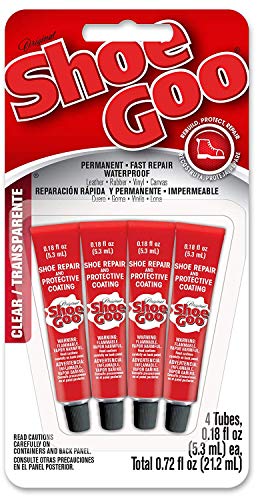 Schoen Goo 4x Kleine Handige Mini Tubes - Duidelijke Lijm Reapir voor Schoenen - 5.3ml x4 **5510110EU 4pkblister**