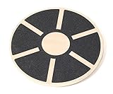 FitnesStyle バランスボード 体幹 トレーニング エクササイズ コアマッスル ウッド 木製 無印 直径40cm