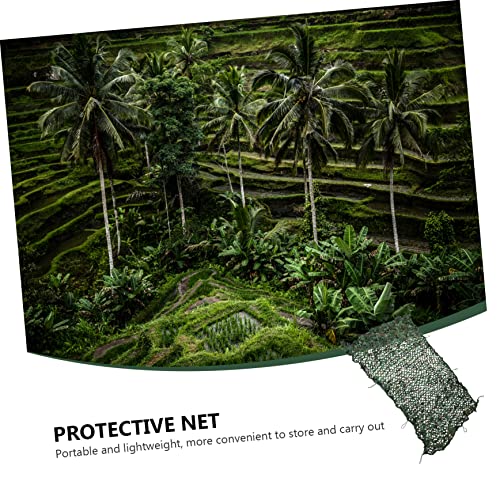 Amosfun 1Pc Rede De Camuflagem Lona De Acampamento Plantas De Vegetais Selva Decoração Camuflagem So