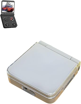 Case for Miyoo Flip V2 Gaming Console,BOVUGAC Fully Wrap PC Protective Shockproof Cover for Miyoo Flip Handheld Game ConsolesClear