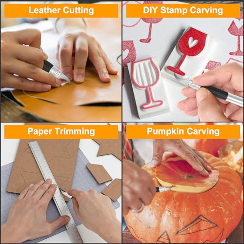 image for Jetmore 100 Pack Exacto Knife Blades #28, Hobby Knife Blades, Craft Kn