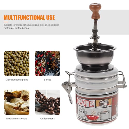 Molinillo de café manual Operitacx de acero inoxidable con mecanismo cónico 4