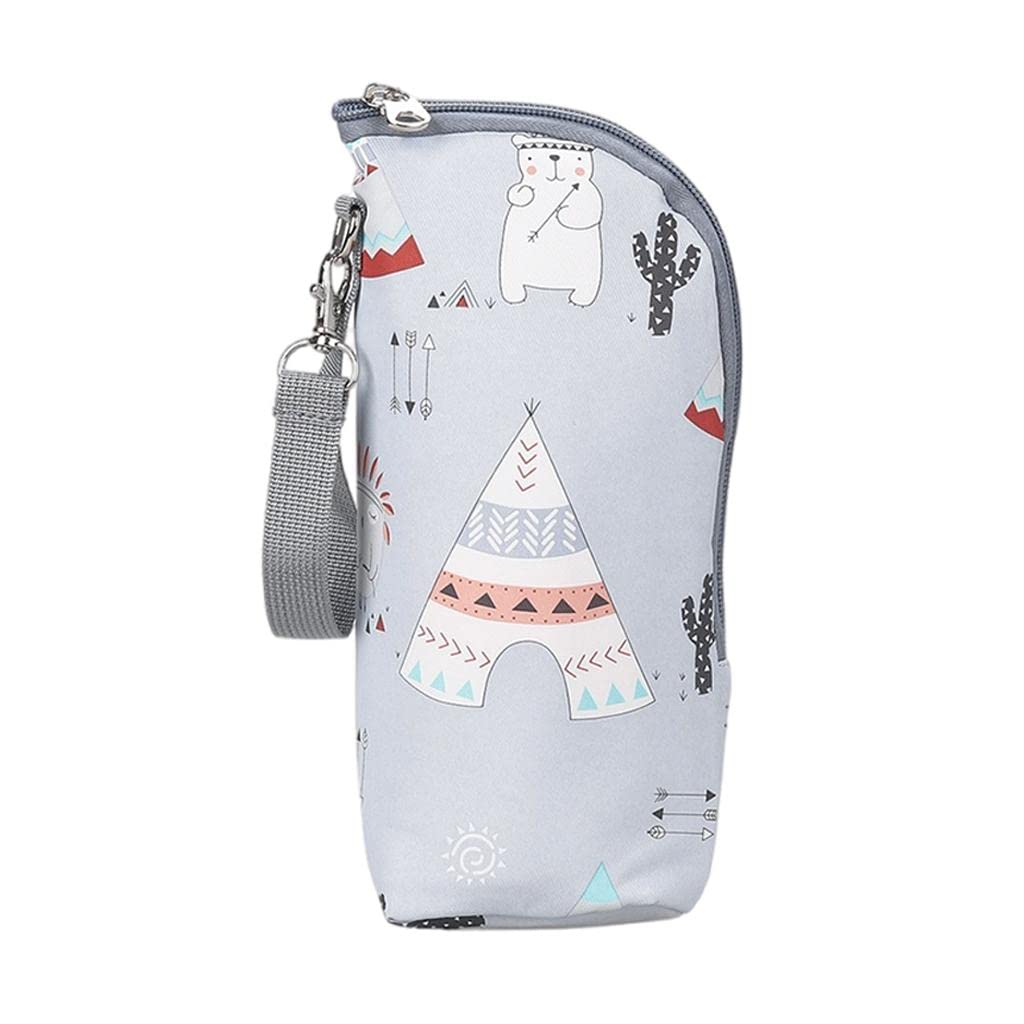 Multifunctional Milk Bottle Warm Bag Breastmilk Storage Bags Cooler Cartoon Gray| & Food Warmers| Feeding |Baby-image-23