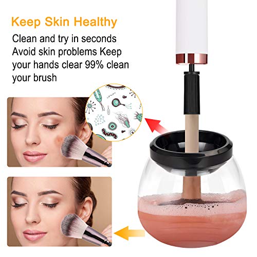 image for DOTSOG Premium Electric Professional Makeup Brush Cleaner Fast Washing