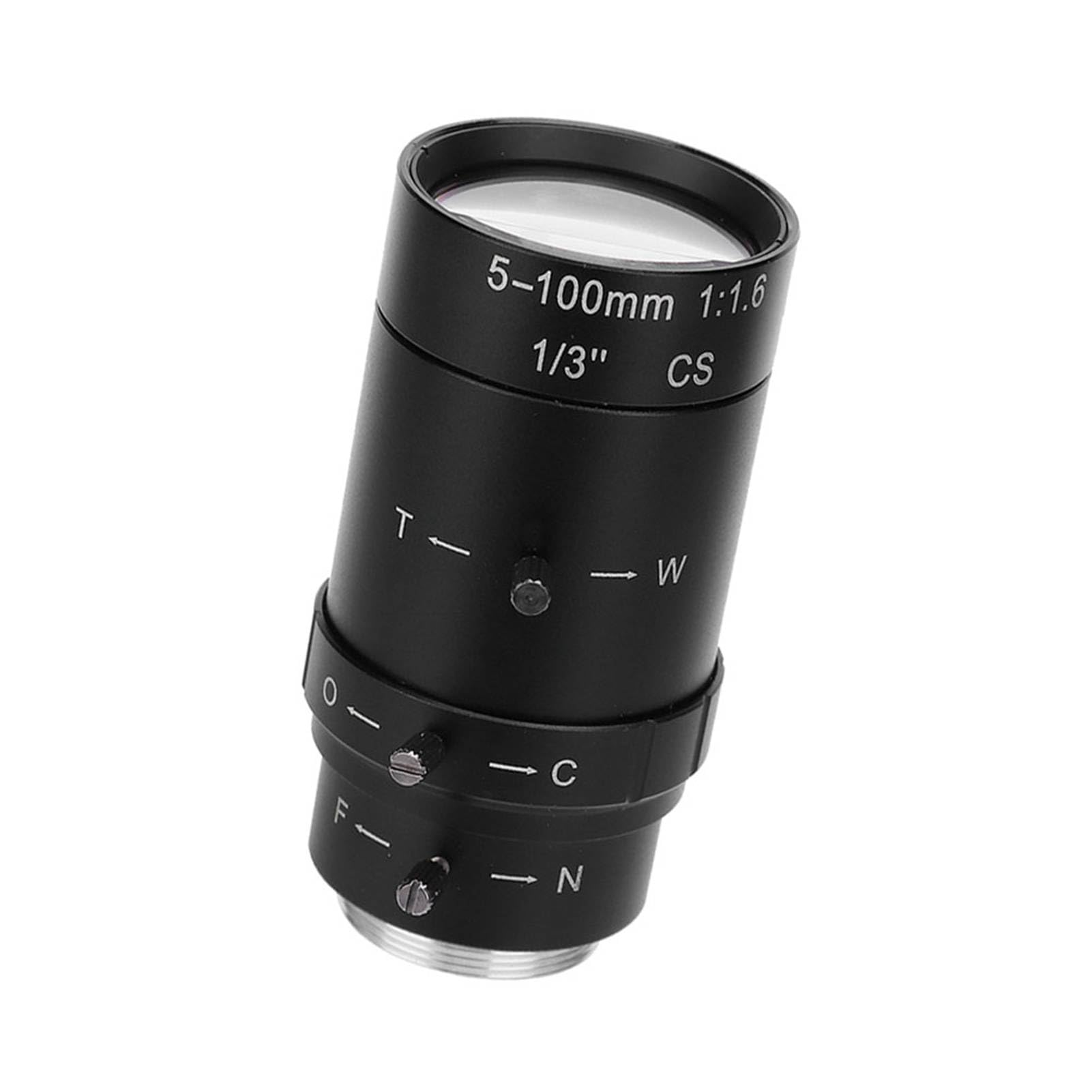 Brrnoo Obiettivo Fotocamera, Lenti della Fotocamera SLR con possibilità di Modificare la Gamma Regolando la Sua Lunghezza della Videocamera per Lenti in Lega di Alluminio 5-100 Mm per e della Sia
