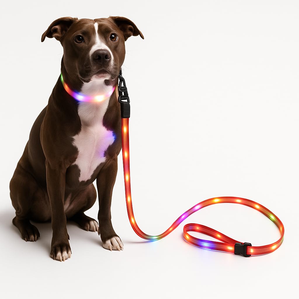 DOG LONG LEAD【USB充電式LEDライト付き】 Amazon | COLEDO 犬 リード 伸縮 【 LED ライト付き 】 USB 充電