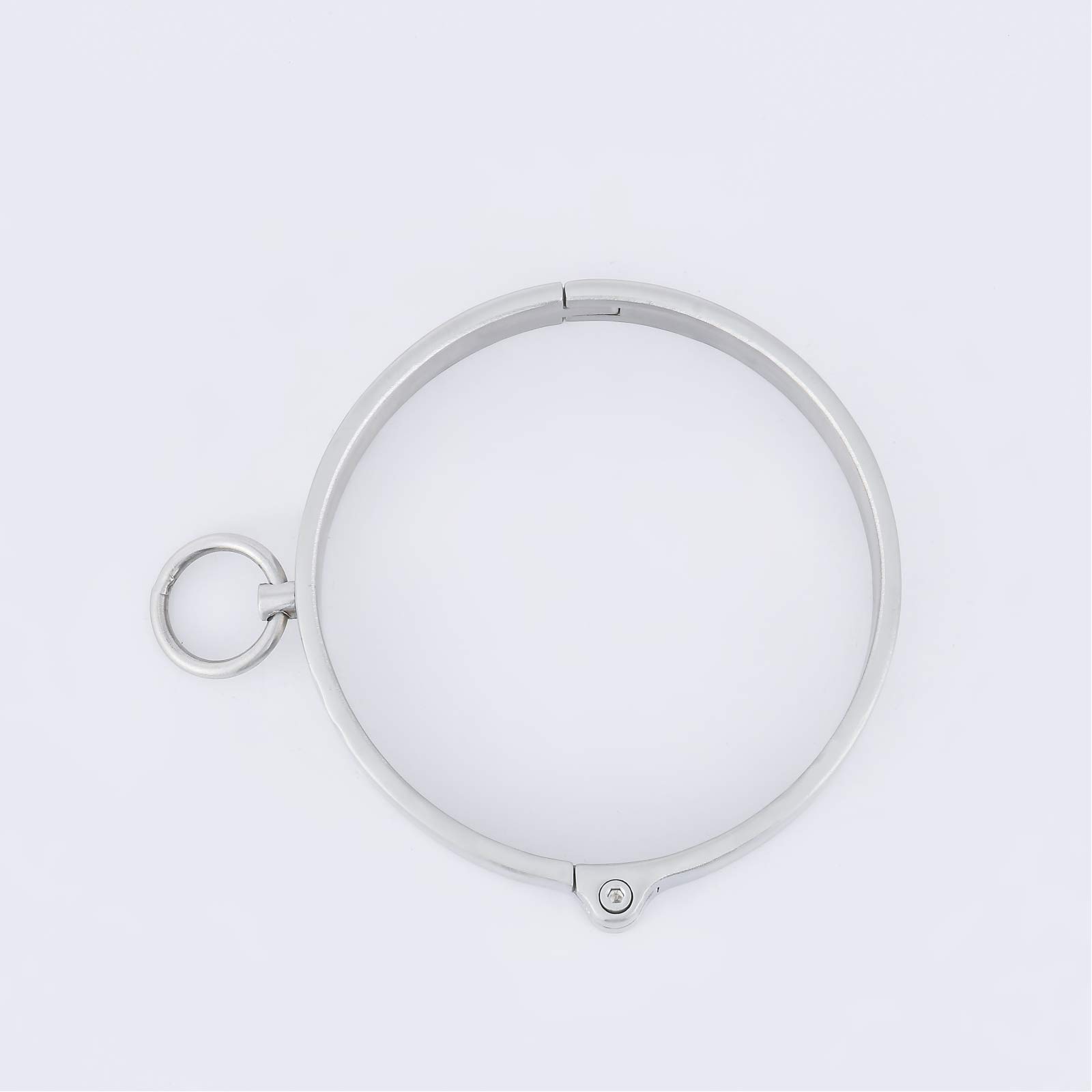 Collare in Metallo SM Bondage Erotico Collari/Girocolli/O-Ring, Collare di Limitazione Slave, Cappuccio A Vite, 2 Cm Alto, Alta qualità Fetish Bondage Bondage Sex Couple Prodotti,Women's