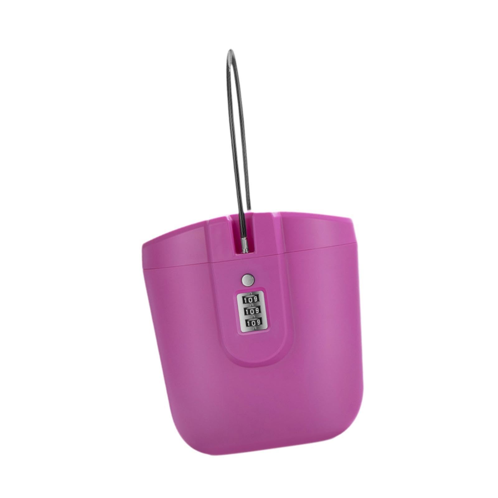 bnf Portable Safe Lock Box with Steel Wire Storage Box for Office Outdoor Travel Rose red|Home & Garden|Home & Garden|Home & Garden|1X Safe Box with Combination Lock-image-15