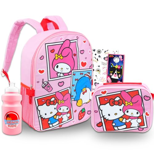Sanrio Backpack with Lunch Box Set - Bundle of 16