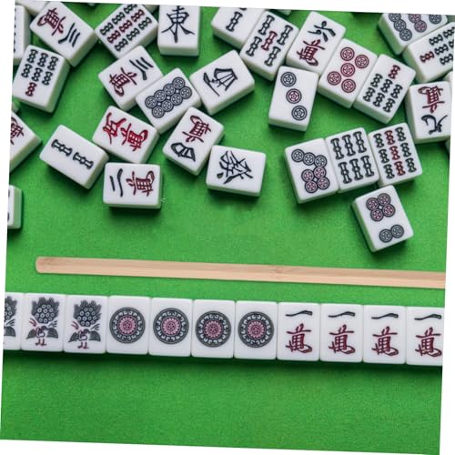 4 piezas sujetadores de mahjong de madera 48 cm miniatura 4