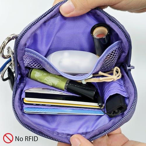 The Wallet 2nd Gen, 6×3.6" The Pouch Wristlet, Zippered Card Case with ID Window/Hand strap (black)4