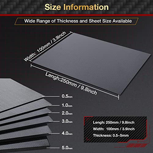 Arris AA0050-MATT 4Mm X100X250 Carbon Fiber Sheet thumb #2