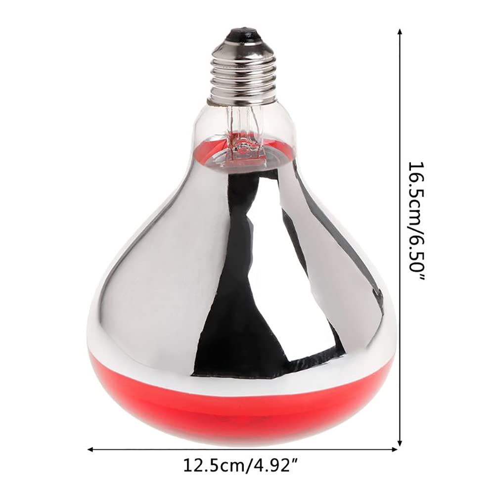Bombillas De Calor Infrarrojas Rojas Lámpara De Calor Infrarroja para Pollitos Reflector De Inundación Infrarrojo Impermeable Foco Incandescente para Lechones Servicio De Alimentos Bombilla Criadora