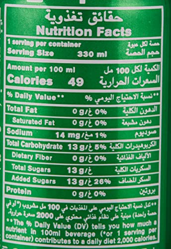 Mirinda Green Apple, Carbonated Soft Drink, Cans, 330Ml X 6