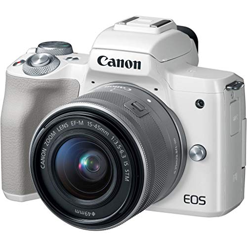 Canon Italia EOS M50 + EF-M Fotocamera Mirrorless, Bianco, Lunghezza