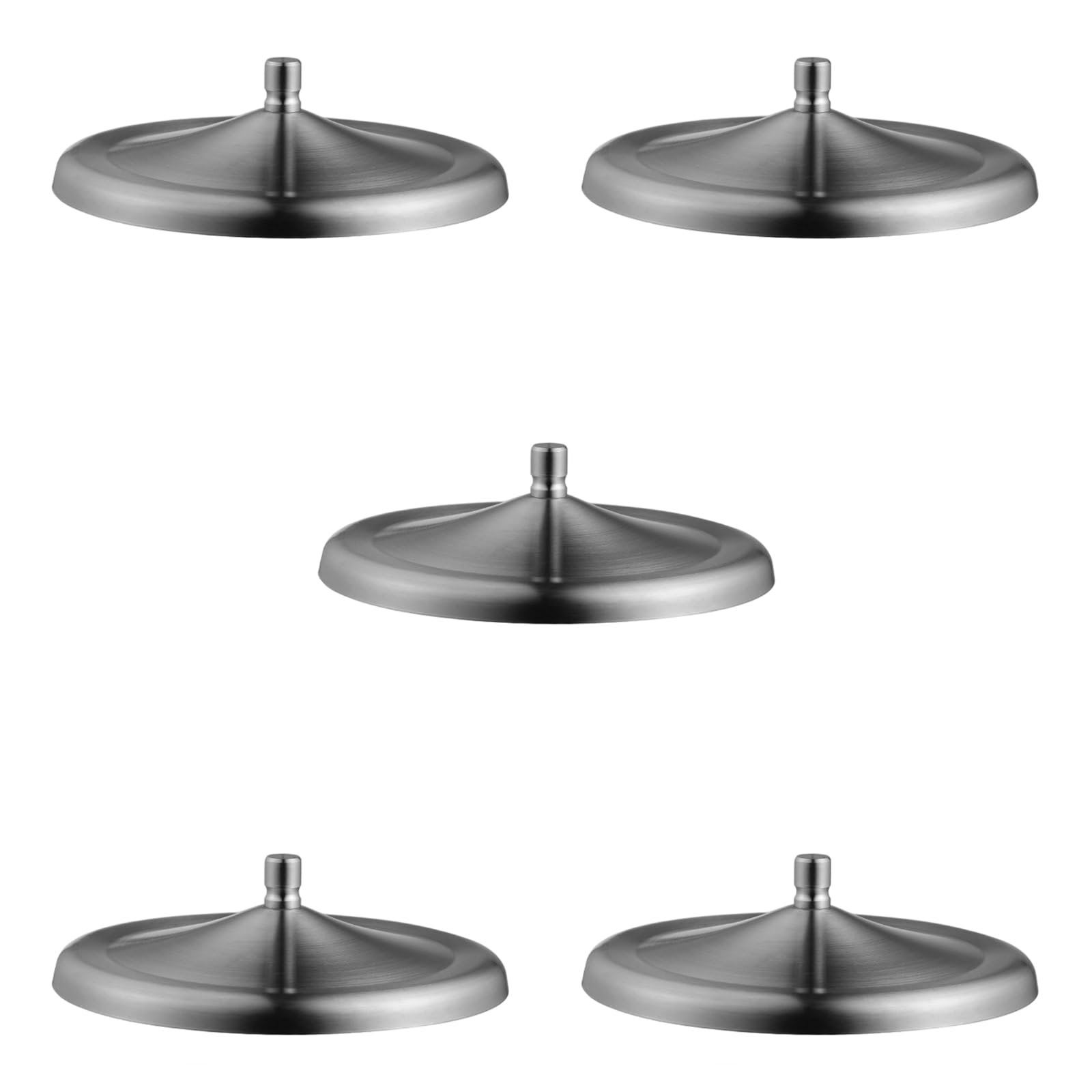 MALSSE 5Pcs for and Home Use Stainless Steel Mug Lid Shatterproof Easy Cleaning Compatibles with Most Cups Shatterproof Mug Lid