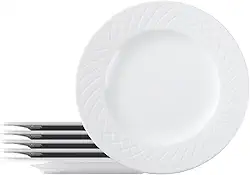 Kit Prato Raso Tramontina Ingrid em Porcelana Decorada 27 cm 06 Peças