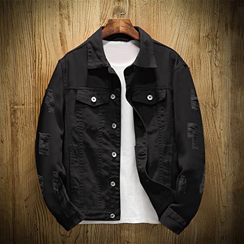 Denim Jacket Men Jackets For Men Fashion Slim Fit Long Sleeve Comfortable And High Performance Casual Jean Jacket2