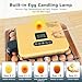 Incubators for Hatching Eggs, 56 Eggs Incubator with Egg Candler, Auto Egg Turner, Temp & Humidity Control, Hatch Day, 360° Viewing for Chicken, Duck, Quail Eggs, Ideal for Farm, School and Lab