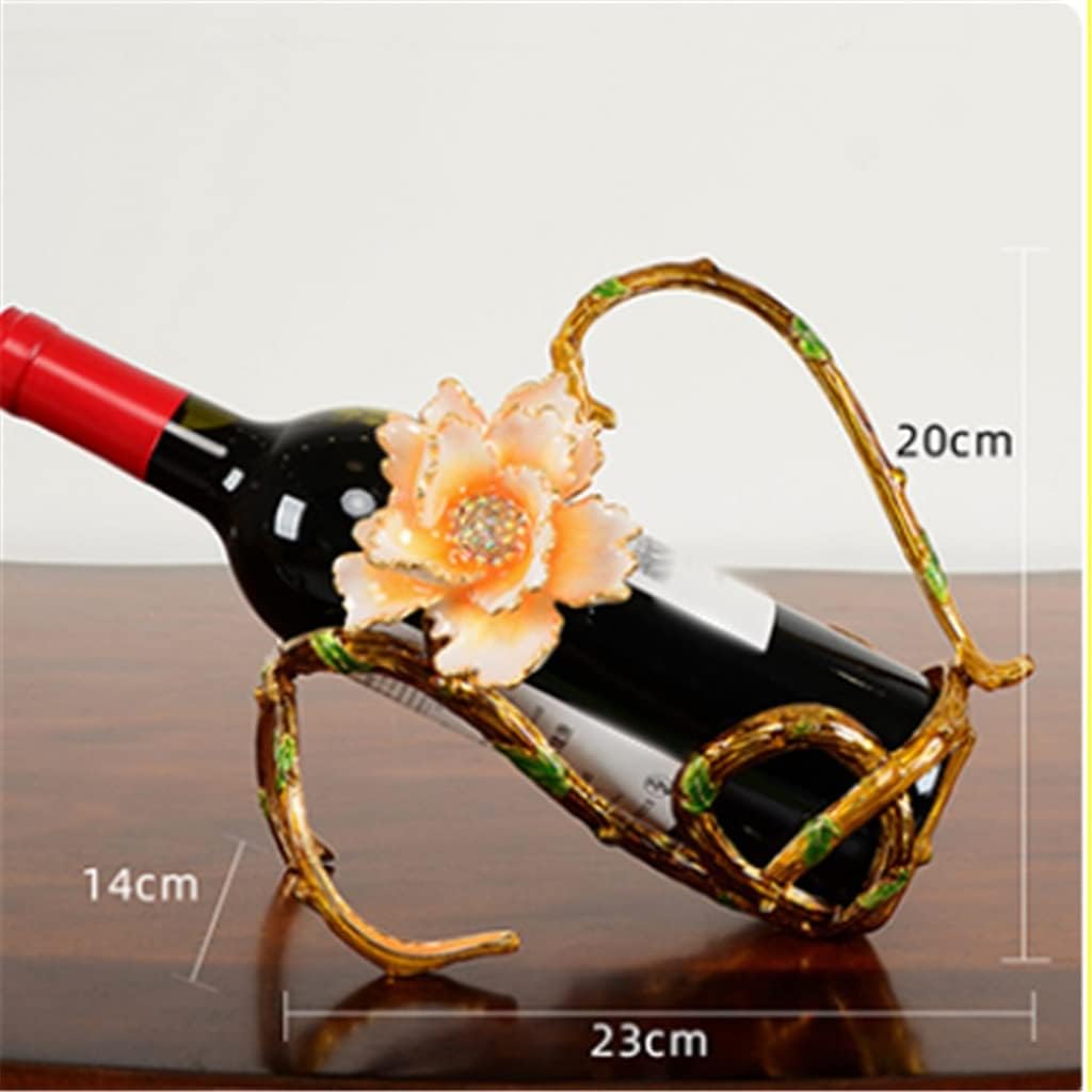 Enamel red Wine Rack Decoration Glass European Set Cabinet
