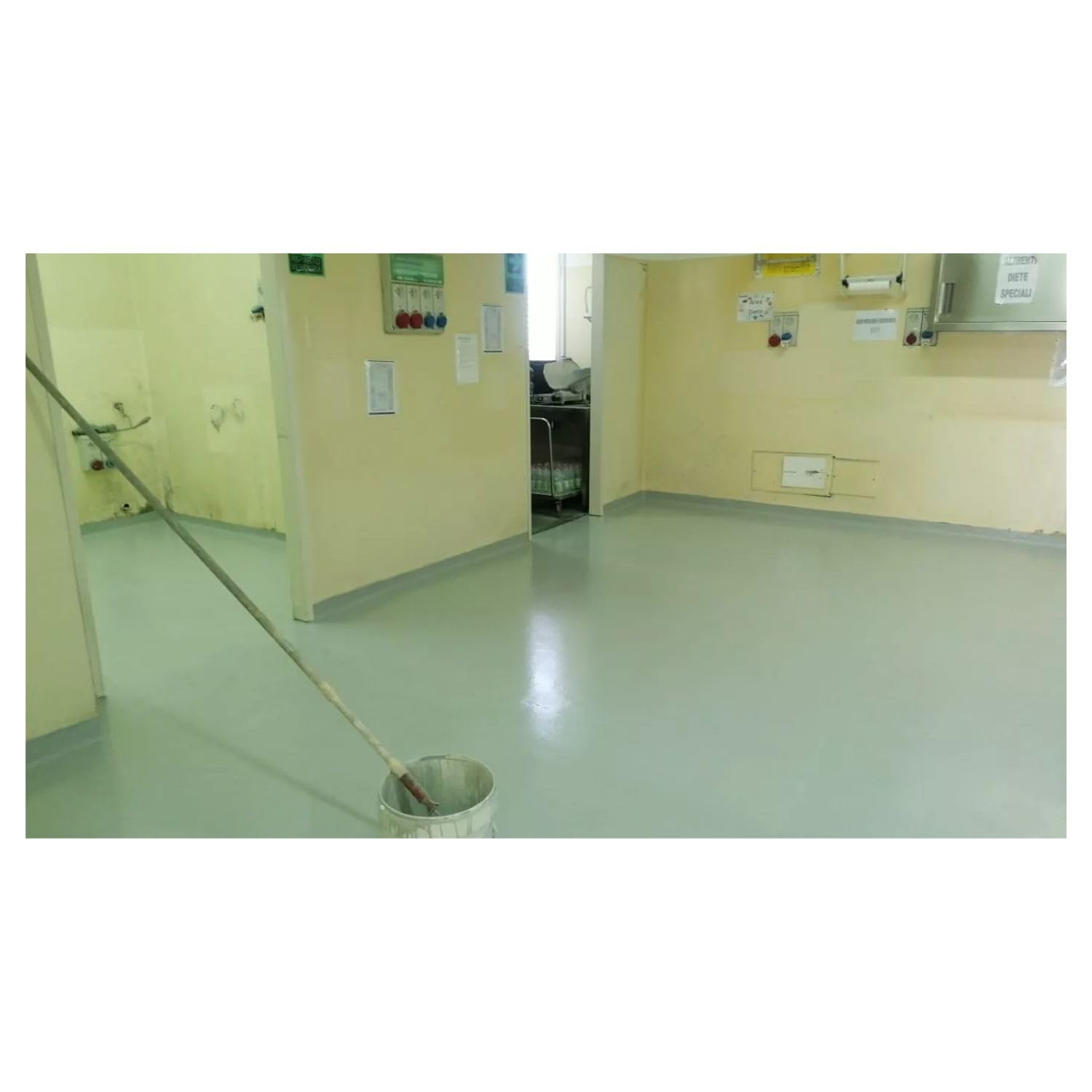 GENERICO Resina Epossidica Colorata per Pavimenti 6 Kg Resa 50-60 Mq (EpoCoat) - Alta Resistenza Chimica, Ideale per Cemento, Garage, Capannoni, A Rullo o Spatola (RAL 7044)
