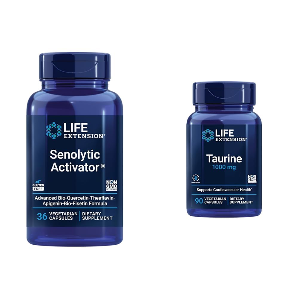 Life Extensionsenolytic Activator With Quercetin Fisetin Taurine For ...