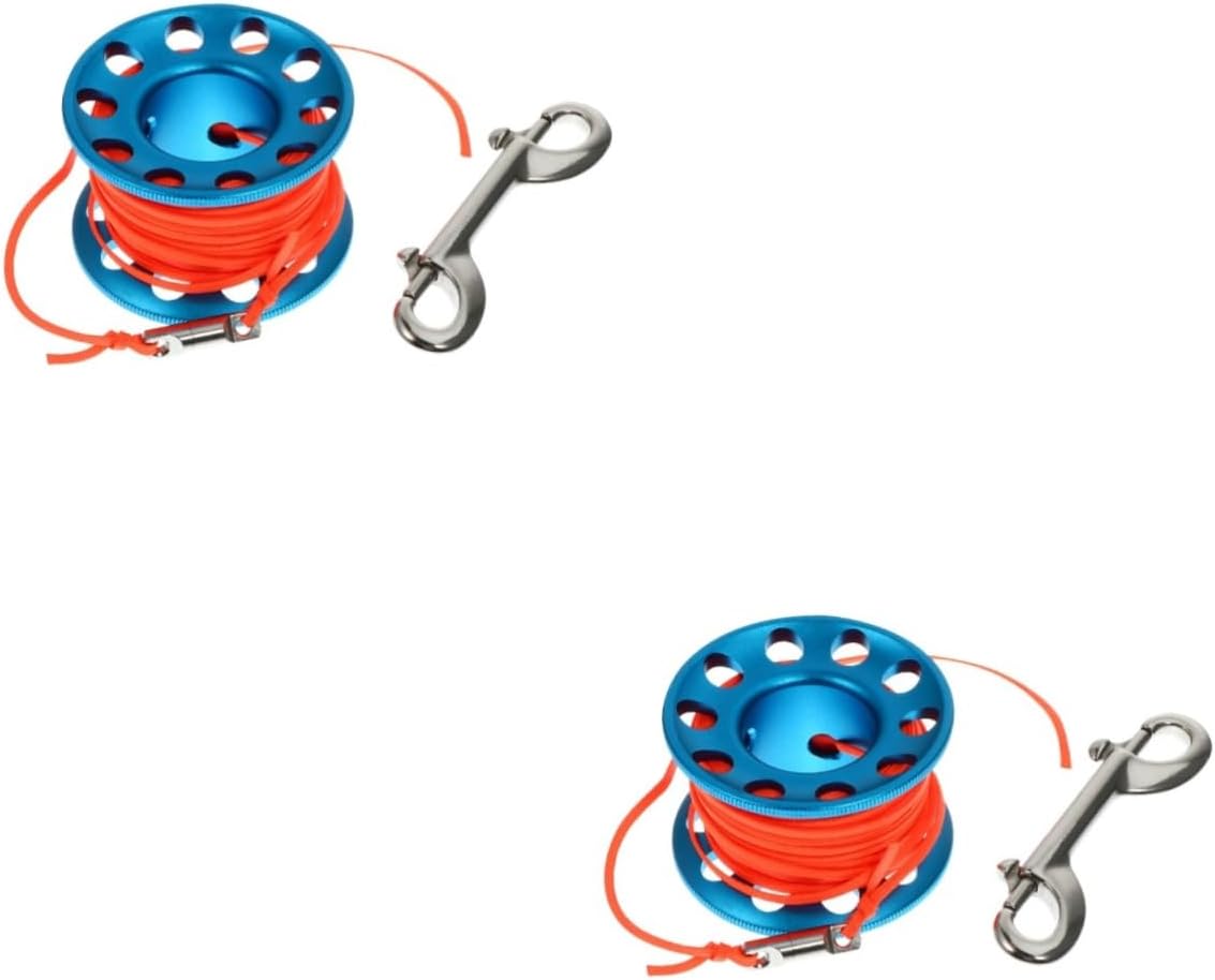 Toddmomy Diving Reel Diving Buoy Spool Reel Cave Diving Finger Spool Finger Reel for Snorkeling Signal Buoy Reel