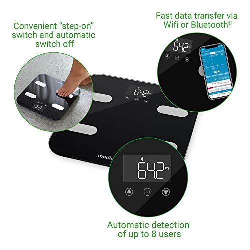 Medisana BS 602 Körperanalysewaage bis 180 kg mit WLAN oder Bluetooth