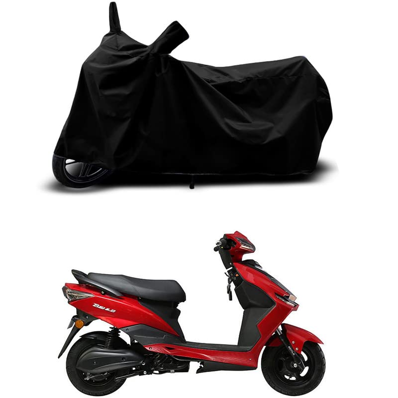 Image of 100% Scratchproof /UV-Rays /Heat Protection /Birds Dropping /Water Resistant /Dust Proof /Waterproof /Full Bike Scooty Two Wheeler Body Cover Compatible for Benling Falcon All Varients[Black]