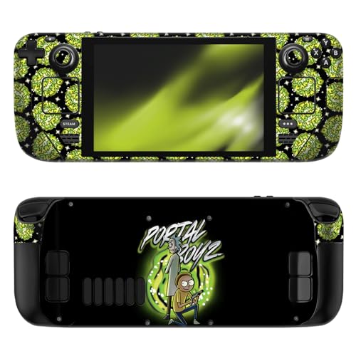 Head Case Designs - Head Case Designs Sous Licence Officielle Rick And Morty Portal Boyz Graphiques Vinyle Autocollant Peau Autocollant Couverture Compatible avec Valve Steam Deck