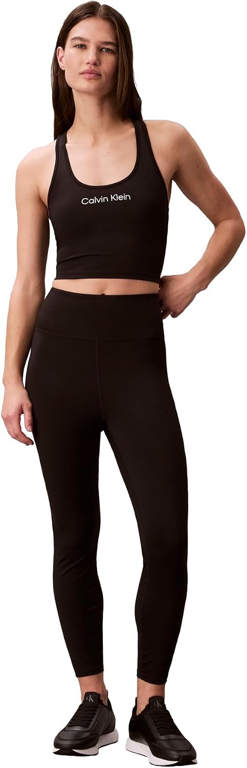 Calvin Klein Women's Performance Logo Low Impact Longline Sports Bra