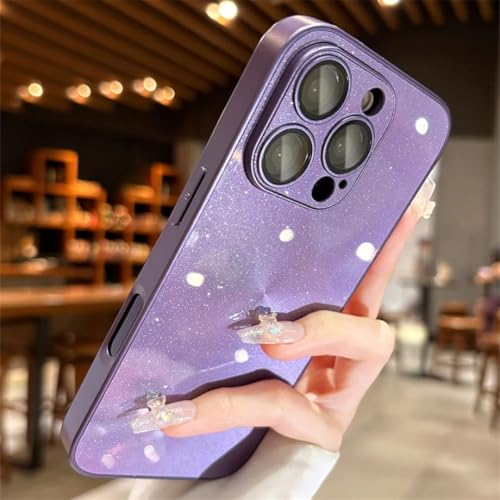 Coque paillettes iPhone 14 Pro protection caméra antichoc Aurora
