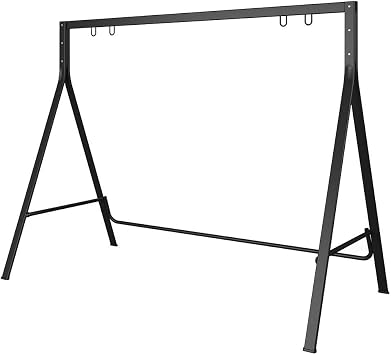 Metal Outdoor Porch Swing Stand - Outdoor Heavy Duty Swing Frame for 4 Ft. or 5 Ft. Swings, Perfect for Patio, Yard and Garden